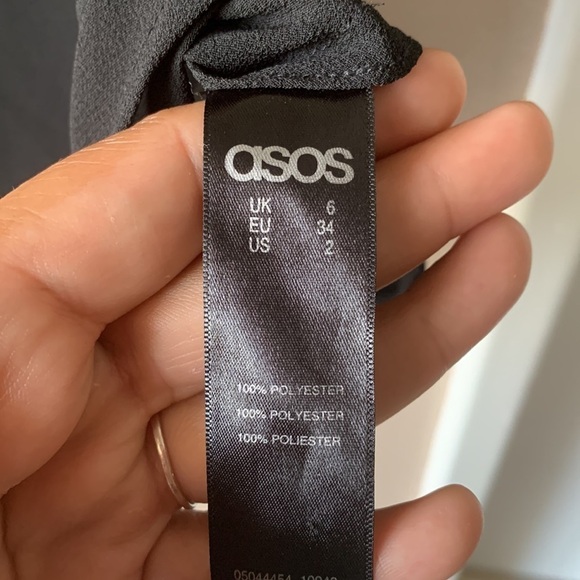 ASOS Cold Shoulder Flounce Sleeve Flowy Blouse - Picture 4 of 5